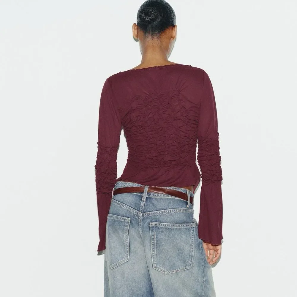 Zara ruched tie